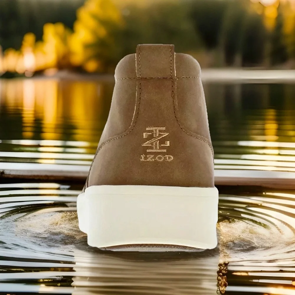 Izod Men’s Palmer Chukka Lightweight Boots Shoes Brown Memory Foam Brand New 11 - Picture 6 of 7